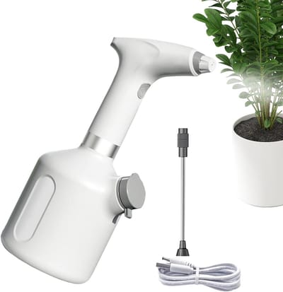 Elektrische Spuitfles - Automatische Plantenspuit - Planten Verzorgen - Lekkervrij Ontwerp - 1000 ml - Wit