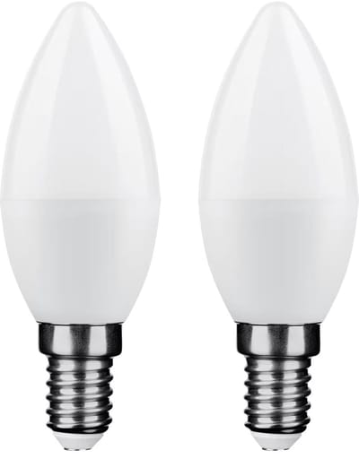 Technik E14 LED Lamp 6W - 540lm - 2700K - Extra Warm Wit - LED Kaarslamp C37 - Vervangt 45W Gloeilamp - 2 stuks