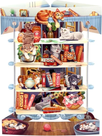 Pop-up Wenskaart - 3D Kaart - Verjaardag Vieren - Bewegende Delen - 15 x 205 cm - Multicolor