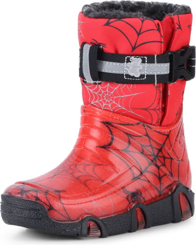 Ladeheid Kinder Regenlaarzen - Gevoerd en Waterdicht - PVC - LA-ZT-Winter - 04-Rood - 25/26