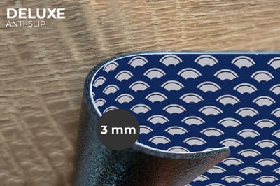 Placemats - 6 stuks - 45x30 cm - Placemat kunststof - Japans - Blauw - Wit - Patronen - Borden onderleggers - Decoratie voor op tafel - Keuken tafeldecoratie accessoires - Vinyl onderlegger - Tafelversiering