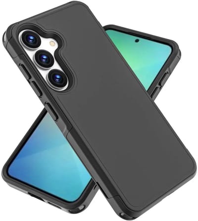 Hoesje Geschikt voor Samsung Galaxy S25 - Compatibel met MagSafe / Qi2 - Back Cover met Magneet - Dual-Layer Hybride Case Zwart