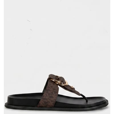 Michael Kors Jaden Thong Black/brown Size: 35.5 | Sandals Outlet | Dames | Zwart