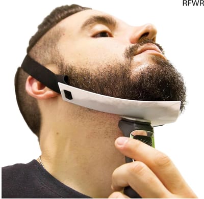 RFWR® Flexibele Baardtrimmer Sjabloon voor Nette Halslijn - Handenvrije Baardvormgids - Ideaal Cadeau voor Mannen