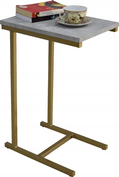FutuStal EKO Serie - Bijzettafel - Goud - Beton - 62 cm