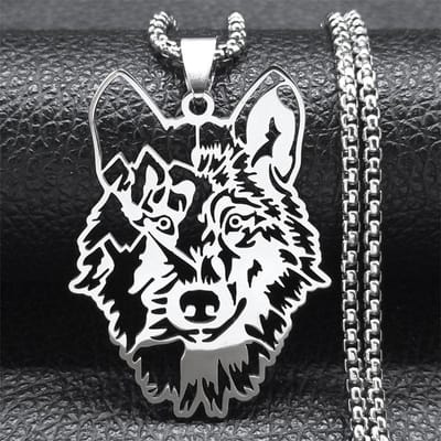 Hip Hop Holle Koeienkop Hanger Ketting Roestvrij Staal Doosketting Ketting Voor Mannen Cowboy Sieraden gray