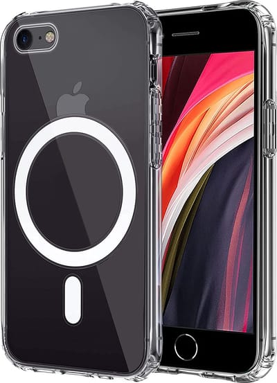 Magsafe Hoesje geschikt voor iPhone 8/SE2020/SE2022 Transparant - Doorzichtig hoesje geschikt voor iPhone Se2022 | Se2020 | 8 - Shockproof
