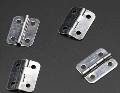 FSW-Products - 10 Stuks - Mini Scharnieren - Vaste pen - Scharnier - RVS - Zilver - 18x16mm - Deurscharnier - Kastscharnier - Vermessingd