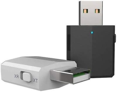 Audio Adapter - Draadloze Zender Ontvanger - Muziek Streamen - Bluetooth 5.0 - 37x24x11 mm - Zwart