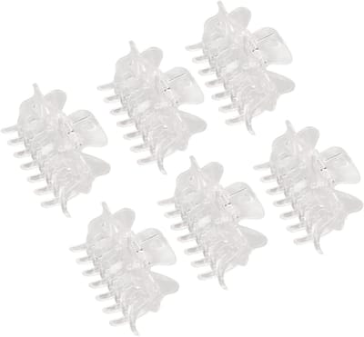 Elegante 12-delige Haarclips met Ronde Randen, Ideaal voor Haarstyling, Gezichtsreiniging en Scheren voor Meisjes