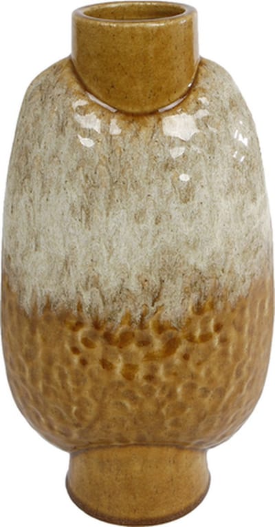Kruiken En Flessen - Vaas "bart" L Oker Aardew 18x11x23cm