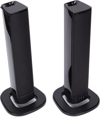 Draagbare Geluidset - Afneembare Speakers - Home Cinema - Dubbele Subwoofers - 40 cm Lengte - Zwart
