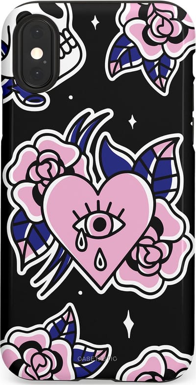 Casetastic Hoesje Geschikt voor Apple iPhone X/Xs - Stijlvolle Beschermende Duo-layer Case - Eindeloze passie