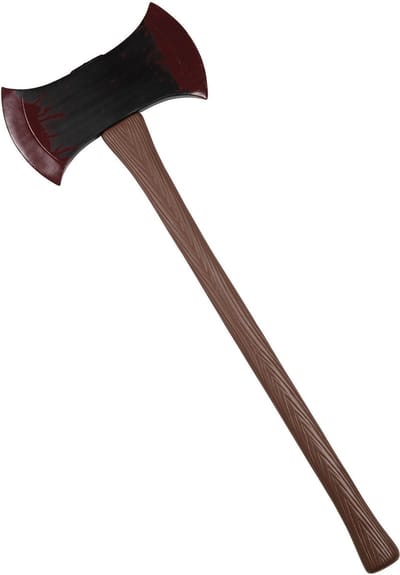 Rubies Horror / Halloween dubbele bijl - 76 cm - kunststof - verkleed wapens accessoires