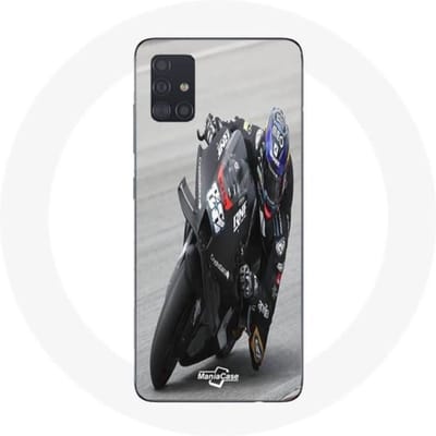 Coque maniacase pour Samsung Galaxy A51 miguel oliveira moto gp noir