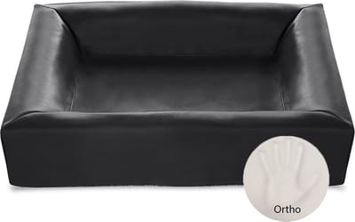 Bia Bed - Hondenmand - Orthopedisch - Zwart - Bia-3 - 70X60X15 cm