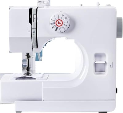 Mini naaimachine - Draagbare machine - Kleine klussen - 12 ingebouwde steken - 10x10x10 mm - Grijs