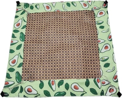 Hangmat voor katten en fretten - Kleine Dieren Hangmat - Koelende Zomer Hangmat voor hamsters, konijnen, chinchilla's - Groene Avocado