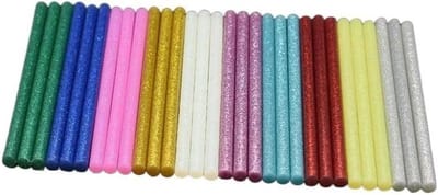 Lijmsticks Set - Lijm Spitsen - Hobby Knutselen - Snelle Uitharding - 7mm x 100mm - Goud en Kleurrijk