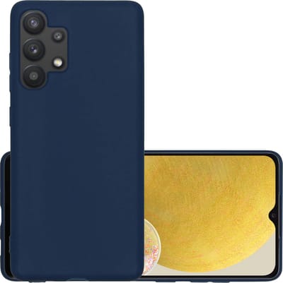 Hoesje - Geschikt voor Samsung Galaxy A13 4G - Sterk & Shockproof - Hoes Cover - Siliconen Case - Donkerblauw