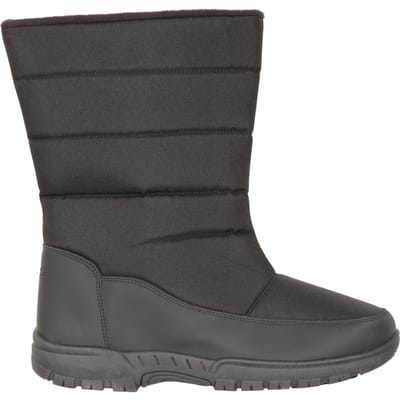Mountain Warehouse Heren Icey Fleece gevoerde Snow Boots (Zwart)