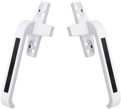 JHUBERS- Raamgreep Aluminiumlegering - Ergonomisch Design - Raamvergrendeling - Kanteldeuren - Wit - Slijtvast Materiaal - Raamhandgreep