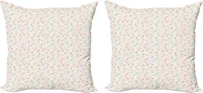 ABAKUHAUS Verjaardag Decoratieve Kussenhoes 2-pack, Leuke Gelegenhed 40x40 cm, meerkleurig