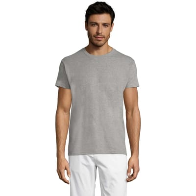 SOLS Unisex Regent Melange Slim T-shirt voor volwassenen (Grijze Melange)