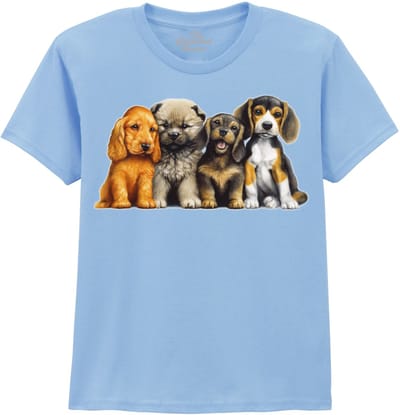 KIDS Puppies Young Dogs The Coloured House KIDS T-shirt XL