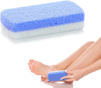 Allecto Plus - Puimsteen voor eeltverwijdering en huidverzorging - Wit-Blauw