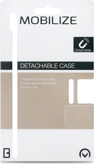 Mobilize Telefoonhoesje geschikt voor Samsung Galaxy S24 Plus MagSafe Hoesje | Mobilize Magnet Uitneembare 2in1 Bookcase | Geschikt voor MagSafe | Geschikt voor Draadloos Opladen met Magnetische Ring | Geschikt voor MagSafe Case - Zwart