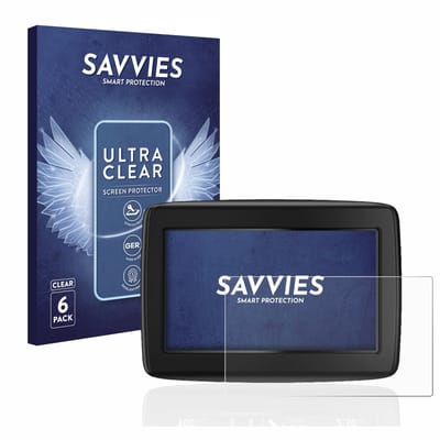 Savvies - Screenprotector voor TomTom Start 20 M Europe Traffic - Folie Beschermfolie transparant 6 Stuks