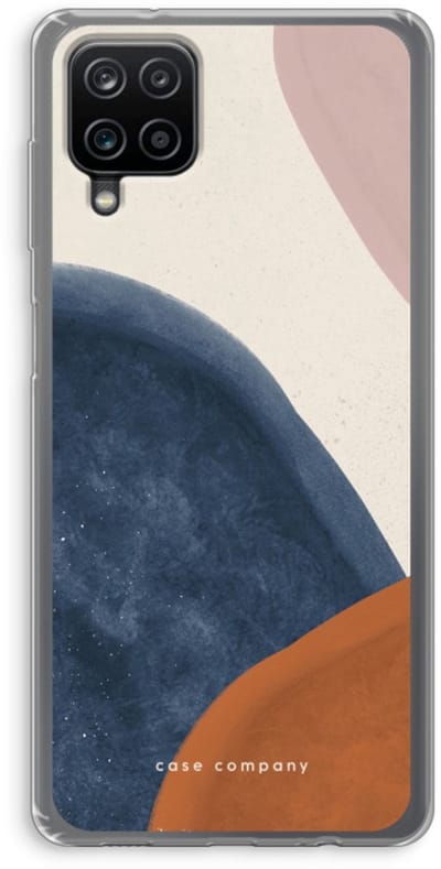 Case Company® - Hoesje geschikt voor Samsung Galaxy A12 hoesje - Geo #1 - Soft Cover Telefoonhoesje - Bescherming aan alle Kanten en Schermrand