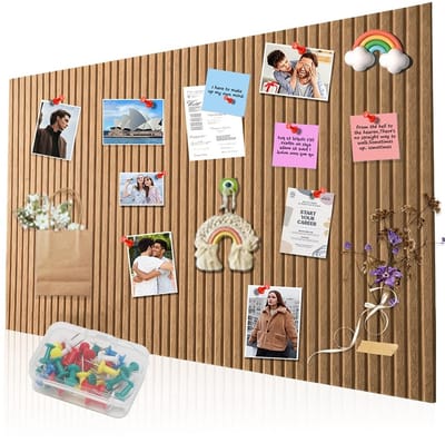 Dailygoods- Prikbord Groot - Vilt - Zelfklevend - 60 x 40 cm - 0,9 cm Dik - Milieuvriendelijk Materiaal - Herbruikbaar Plakband - Notitiebord