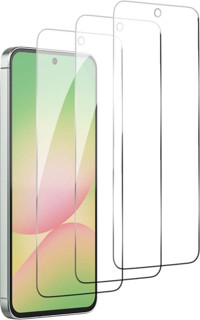 Podec Screenprotector geschikt voor Samsung Galaxy A56 / A36 / A37 / S24 FE - Gehard Beschermglas - Transparant en Krasbestendig - Tempered Glass Screen Cover - 3 Stuks