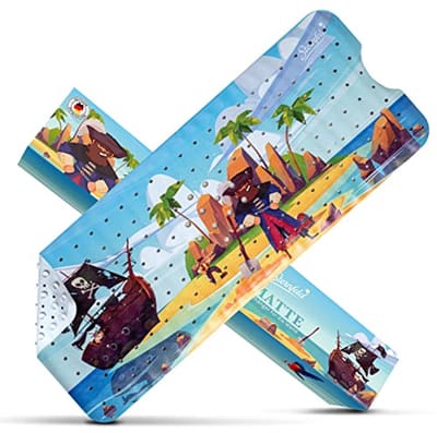 Antislip Badmat 100 x 40 cm - Antibacterieel, BPA-vrij en Schimmelbestendig met Ophanghaken