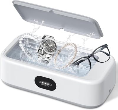 Ultrasoon Reiniger - Sieradenwasser - Sieraden Schoonmaken - 360 Graden Reiniging - 640 ml Tank - Zilver