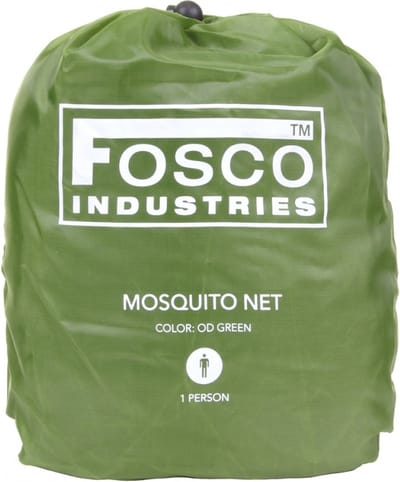 Muskietennet - 1 persoons - donkergroen - polyester - 230 cm - klamboe net