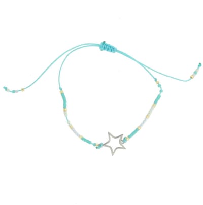 Behave - Armbandje met ster - Stainless steel - Zomers detail