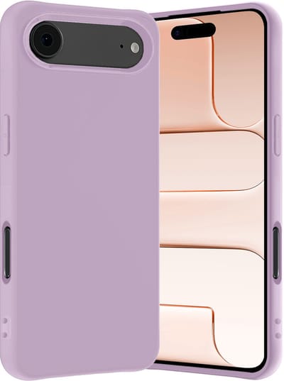 Hoes - Geschikt voor Apple iPhone Air - Sterk & Shockproof - Hoesje Cover - Siliconen Case - Lila