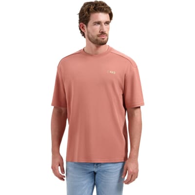 T-shirt met ronde hals, korte mouwen en print op de rug