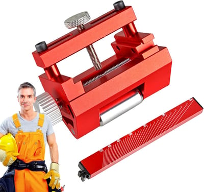 Slijpgeleider - Precisie masker - Gereedschap scherpen - Vaste hoekslijping - 16.3L x 13.9B cm - Rood