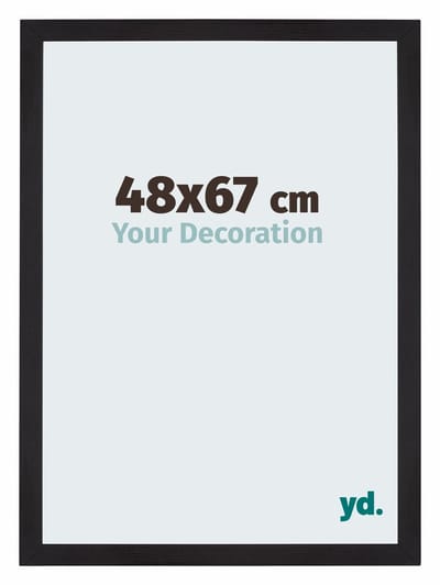 Your Decoration - Puzzellijst 48x67 cm - Zwart Houtnerf - Puzzellijst 500-1000 stukjes - MDF Fotolijst - Mura