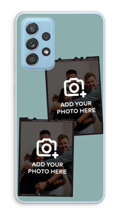 Gepersonaliseerd - Case Company® - Hoesje geschikt voor Samsung Galaxy A73 hoesje - Polaroid Zwart - Soft Cover Telefoonhoesje - Bescherming aan alle Kanten en Schermrand