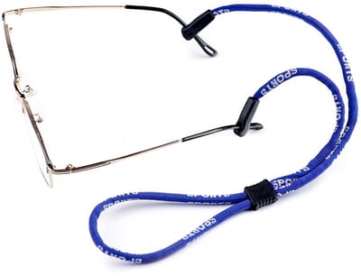Verstelbare Anti-Slip Sport Brilkoord – Blauwe Polyester Brillenband – Unisex Outdoor & Gym Eyewear Accessoire