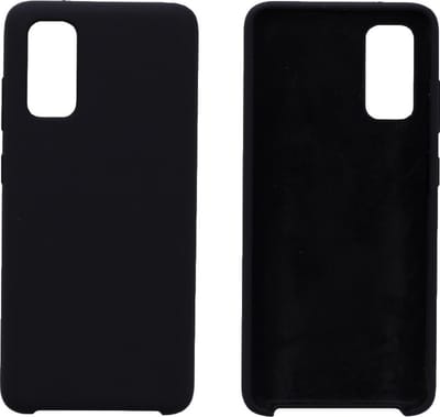 LuxeBass Hoesje geschikt voor Samsung Galaxy S20 siliconen hoesje - Zwart - telefoonhoes - gsm hoes - telefoonhoesje