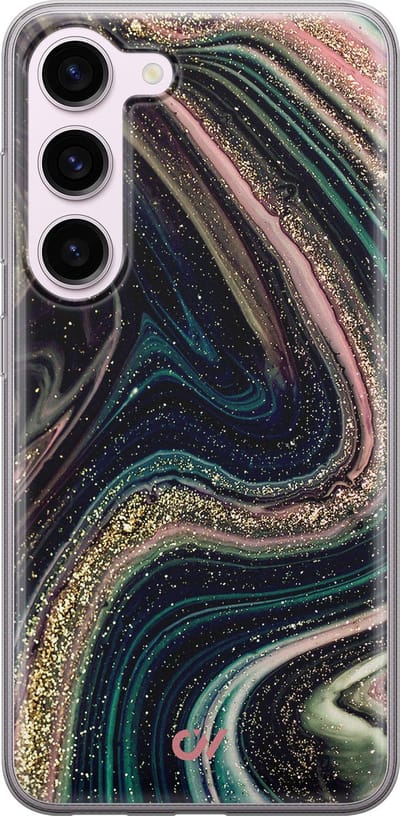 Hoesje geschikt voor Samsung Galaxy S23 hoesje - Marble Twilight - - Multi - - Casevibes