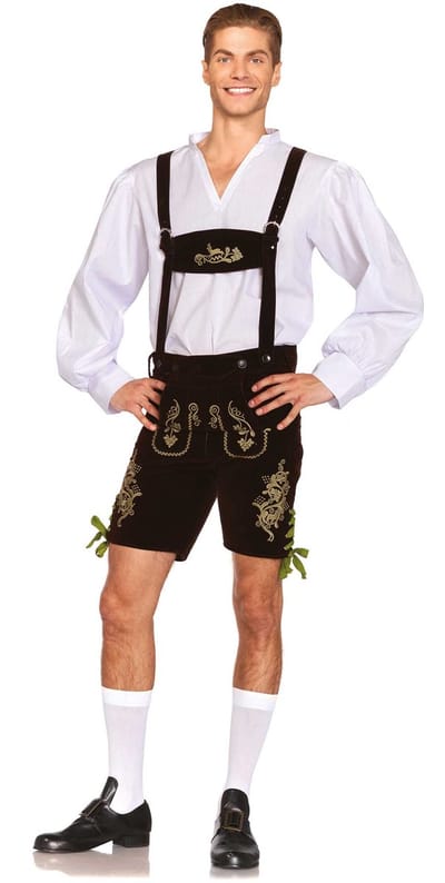 Leg Avenue - Oktoberfest Lederhosen- Verkleedkleding - Man - Maat L