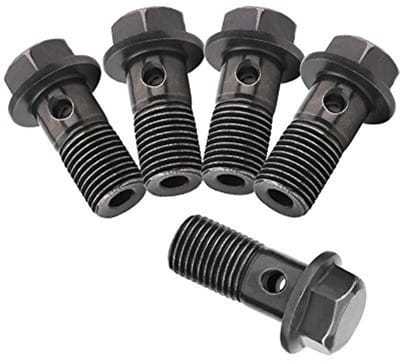Dailygoods- Banjobouten voor remklauwen - M10 × 1,25 mm - 10 Ringen - Professionele Kwaliteit - Duurzaam - Geschikt voor Motorfietsen - Rembouten