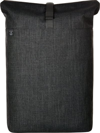 Notebook rugzak - zwart gemêleerd - 22 Liter - 48 x 32 x 14 cm - 15 inch laptop - gerecycled materiaal - praktisch - Halfar - Europe
